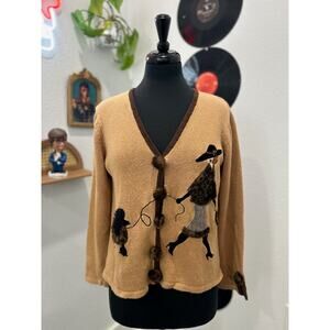 VINTAGE Mandal Bay Knit Cardigan - Size Small - 90s Grannycore Aesthetic